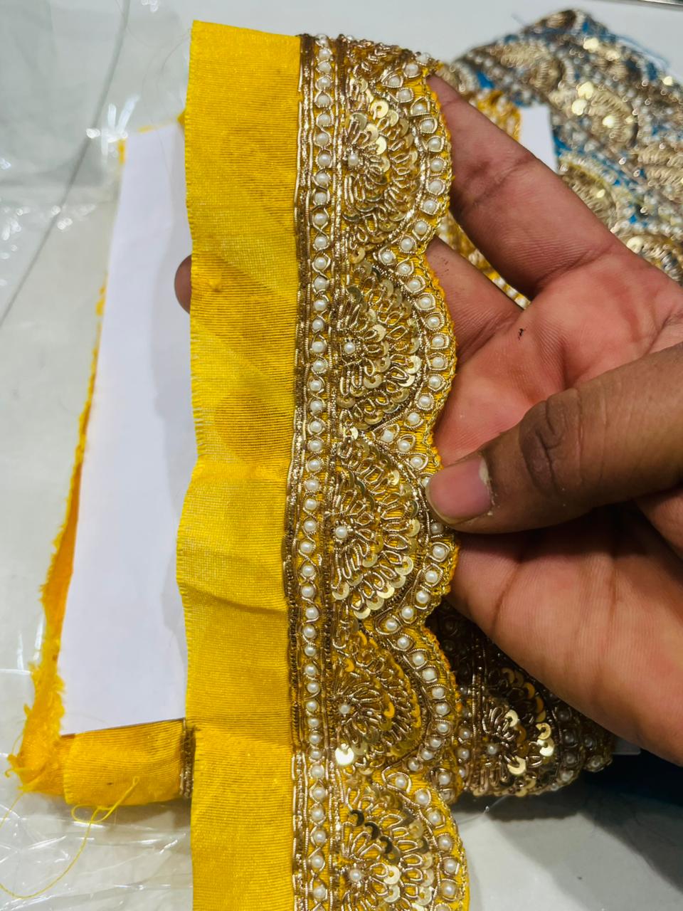 K.R KASAT - Yellow Colour Lace